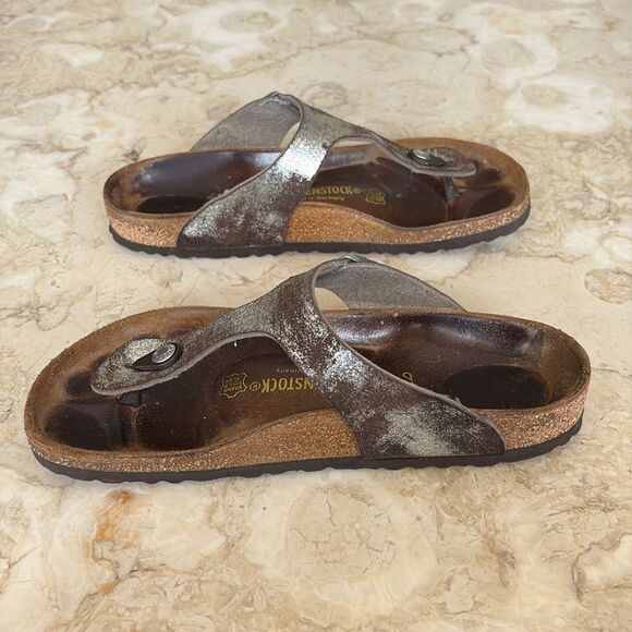 Birkenstock Gizeh Birko-Flor Sandals Stardust Stone - Picture 6 of 11